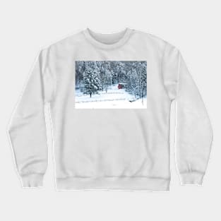 Snowy Day on Lower Michigan Road Crewneck Sweatshirt